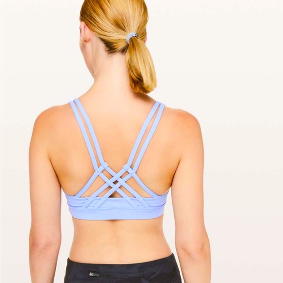 lululemon athletica Other - Lululemon Energy Bra With Strappy Back in Hydrangea Sz 6